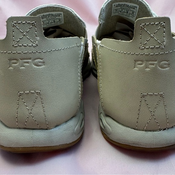 Tan Canvas Slip-On Boat Shoes Lightweight Fishing Coastal Sz 12 ᴄᴏʟᴜᴍʙɪᴀ PFG - Picture 6 of 11